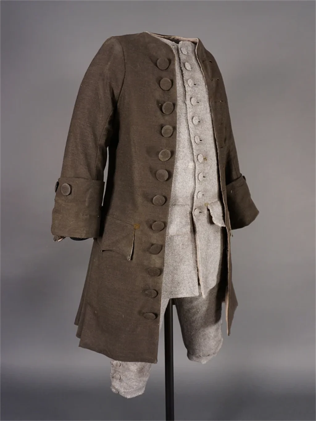 Volwassen Mannen Rococo Victoriaanse Mode Kostuum Outfits Retro Regentschap Rococo Frock Uniform Set Theater Re-Enactment Kostuums