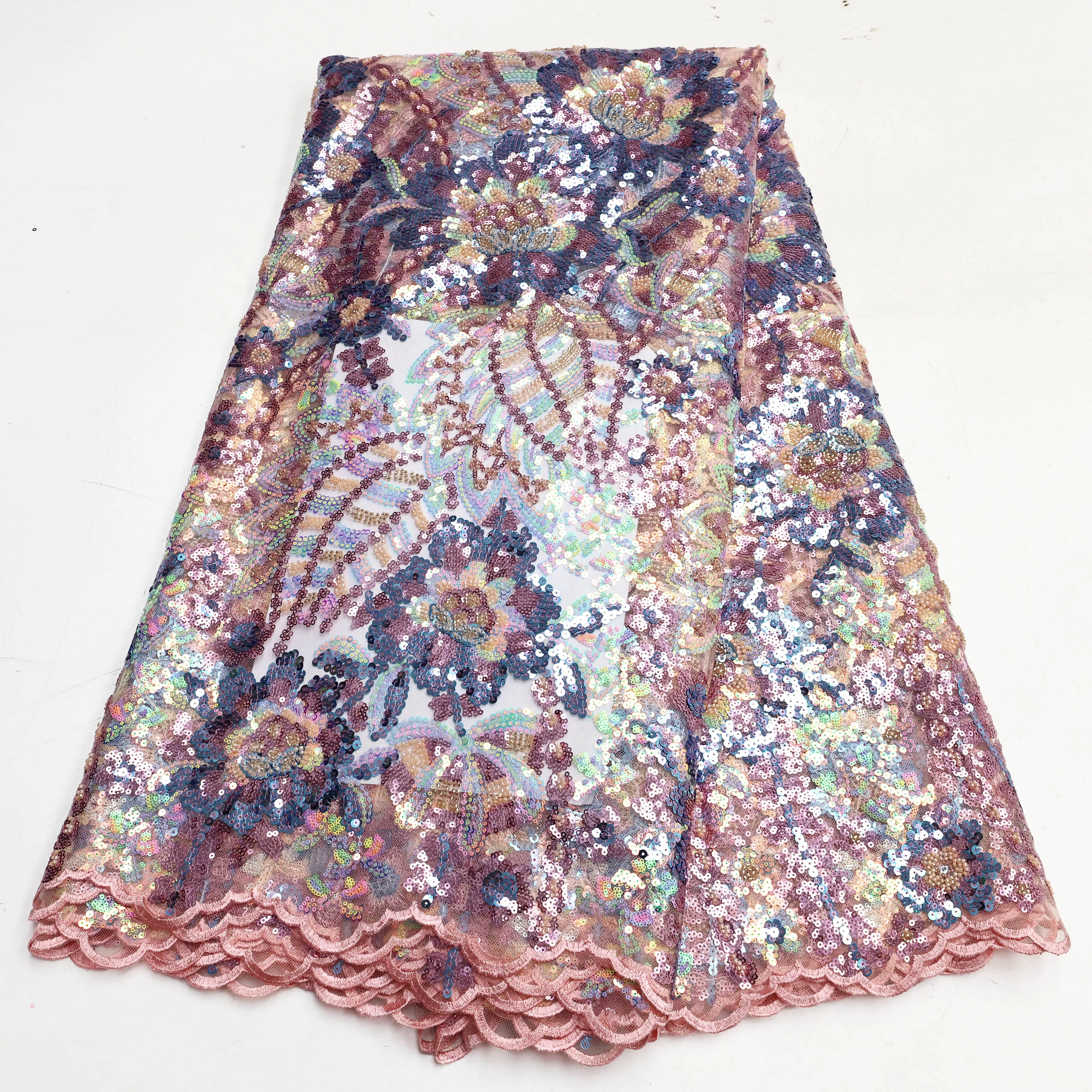 High Huality Printing Lace Evening Fabric African Tulle Embroidery Lace Sewing Party Wedding Dress Printed Lace Fabrics Women