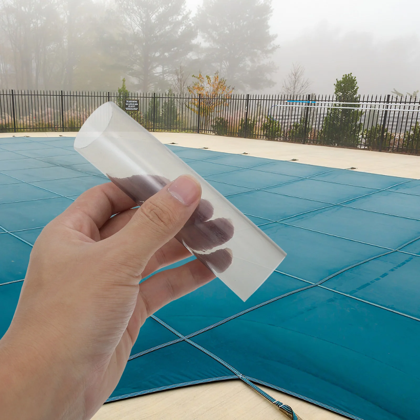 15Pcs Pool Cover Spring Sleeves PVC Reusable Protective Replaceable for Swimming Pool Winter Safety Cover Spring Wraps Grey