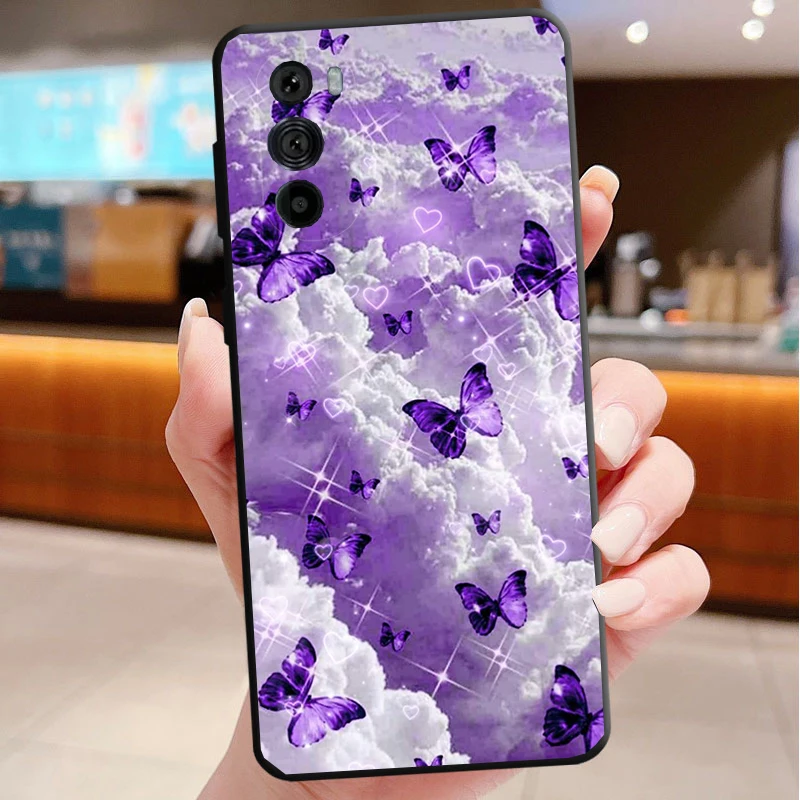 

Phone Case For Motorola Edge 50 40 Pro 60 50 40 30 Ultra Neo Fusion Moto G85 G72 G53 G54 G84 G13 G32 Aesthetic Purple