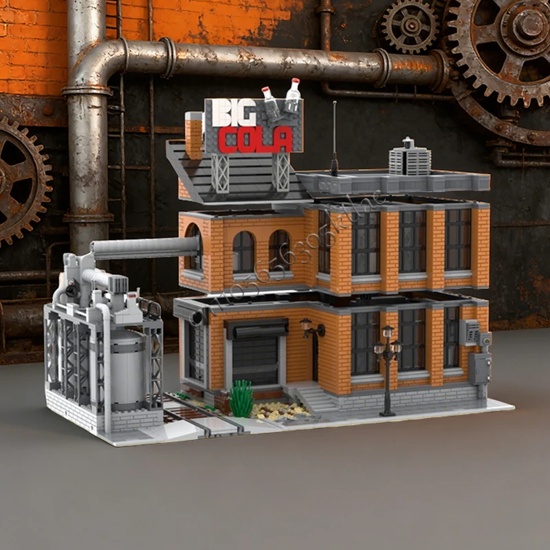 2998 PCS Medieval Big Cola Factory MOC Customize Modular Building Block Creative Design Educational DIY Boys Festival Toy Gift