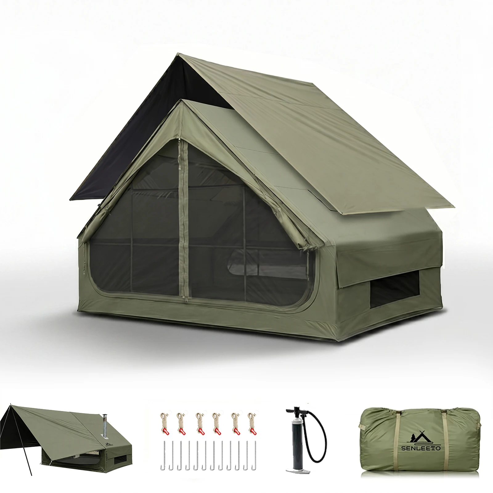 Outdoor Camping And Glamping - Tenda Tiup SENLEETO 420D Oxford untuk
