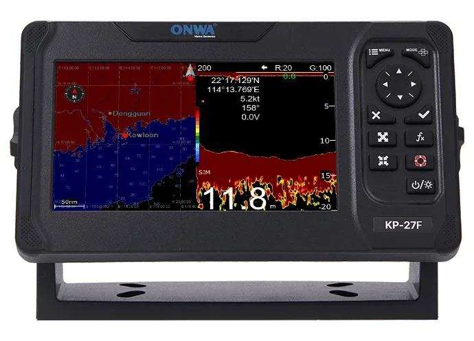 5 7 8 10 بوصة المحمولة البحرية لتحديد المواقع الرسم البياني الراسمة الملاح الأقمار الصناعية AIS المستجيب استقبال منارة هوائي داخلي إلكتروني #4