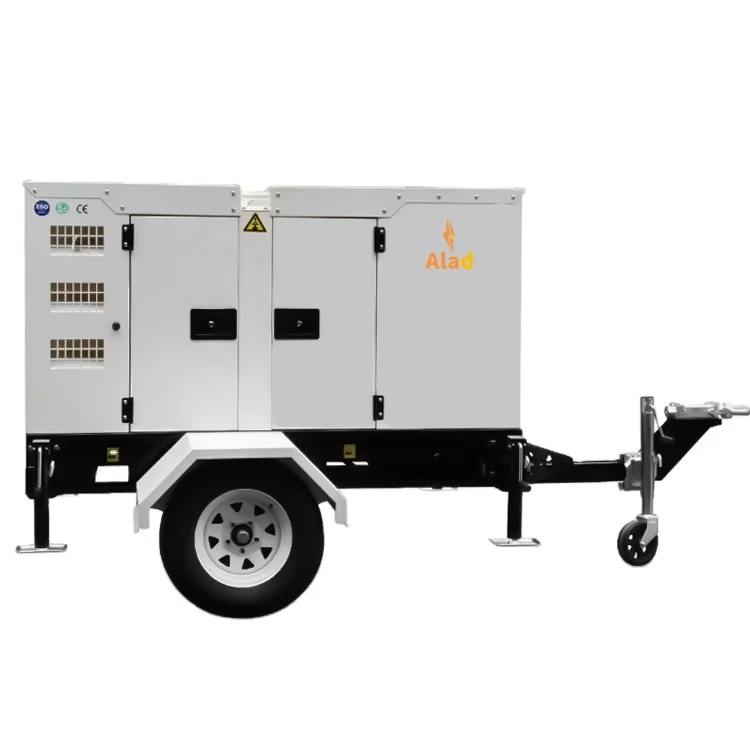 Best Price 50kW 63kVA Silent Type Electric Generator Portable Diesel Generator Set With Trailer High Efficiency And Versatile