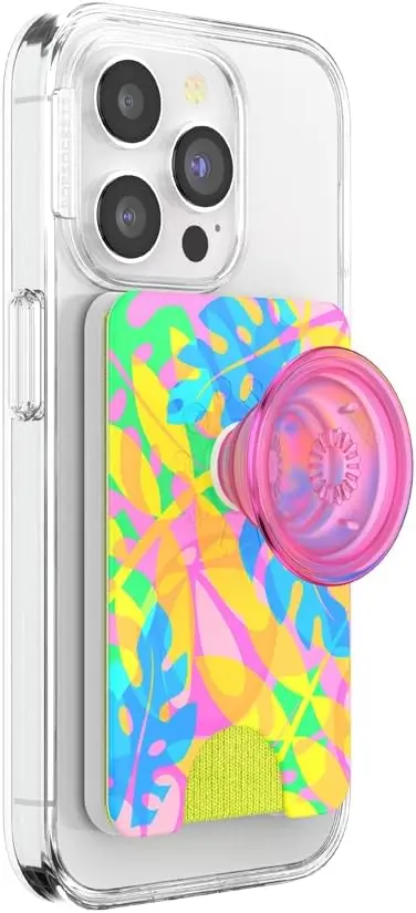 

Магнитный кошелек для телефона с расширяемым держателем и адаптерным кольцом, совместимый с беспроводной зарядкой и несколькими устройствами