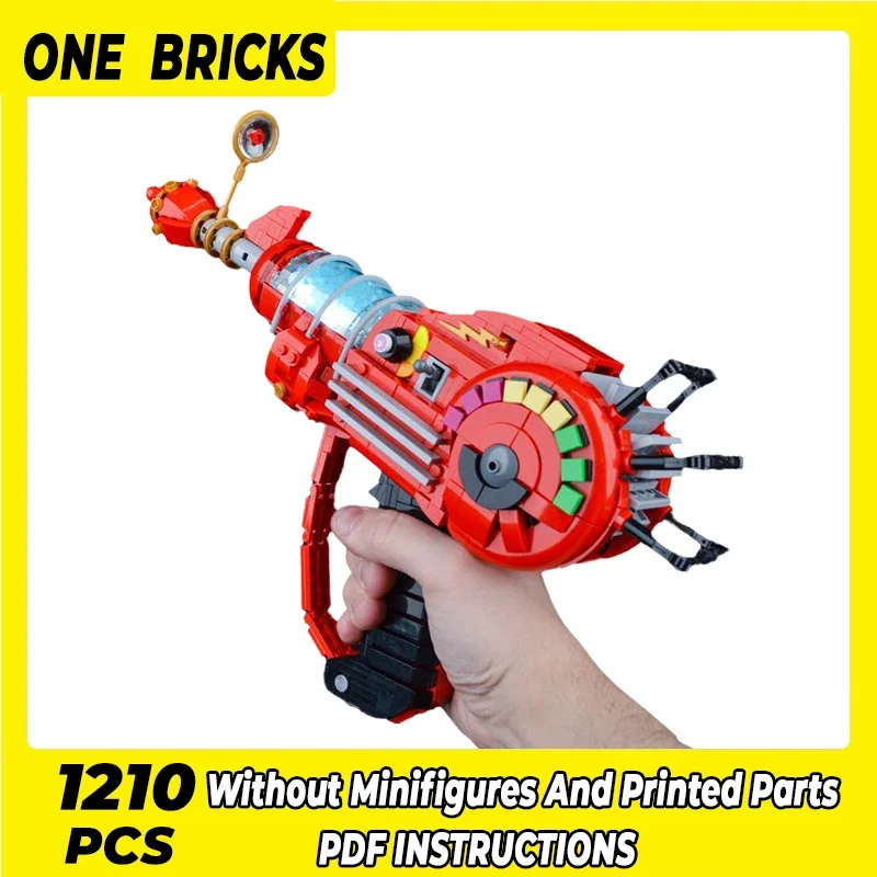 

Popular Game Model Moc Building Bricks Miracle Weapon Ray Gun Technology Modular Blocks Gifts Christmas Toys DIY Sets Assembly