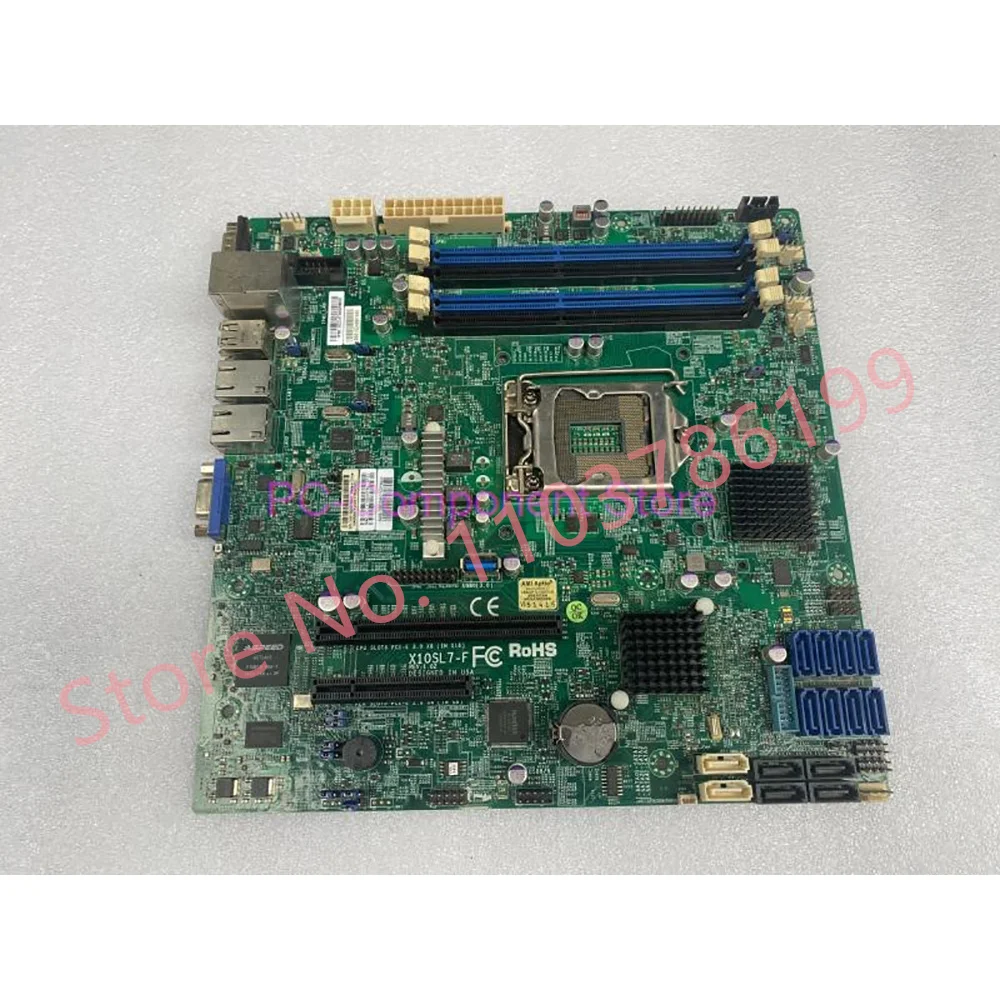 X10SL7-F For Supermicro High Performance Server Motherboard E3-1200 v3/v4 4th Gen. Core i3 ECC 8x SAS2 (6Gbps) LGA1150 DDR3