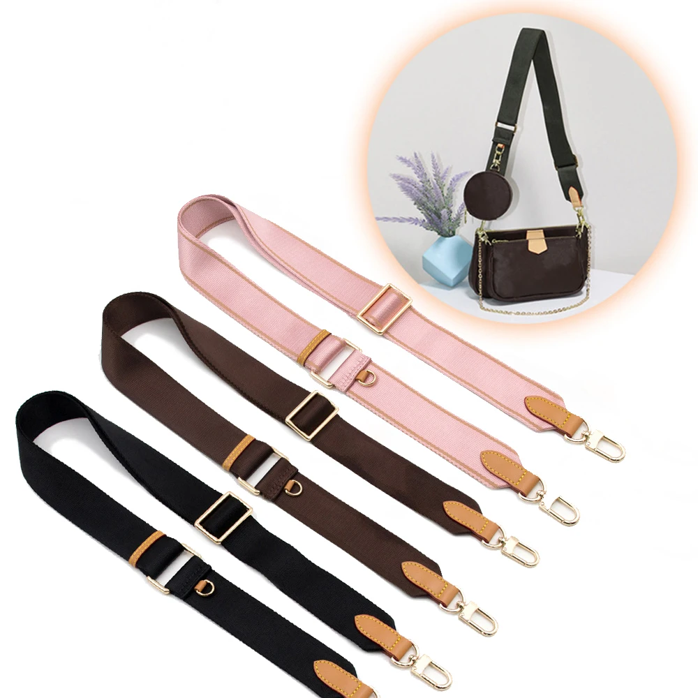 3.75cm Wide Shoulder Purse Strap Replacement Adjustable Belt Canvas Webbing Crossbody Handbag Strap for Women DIY Bag Accessory