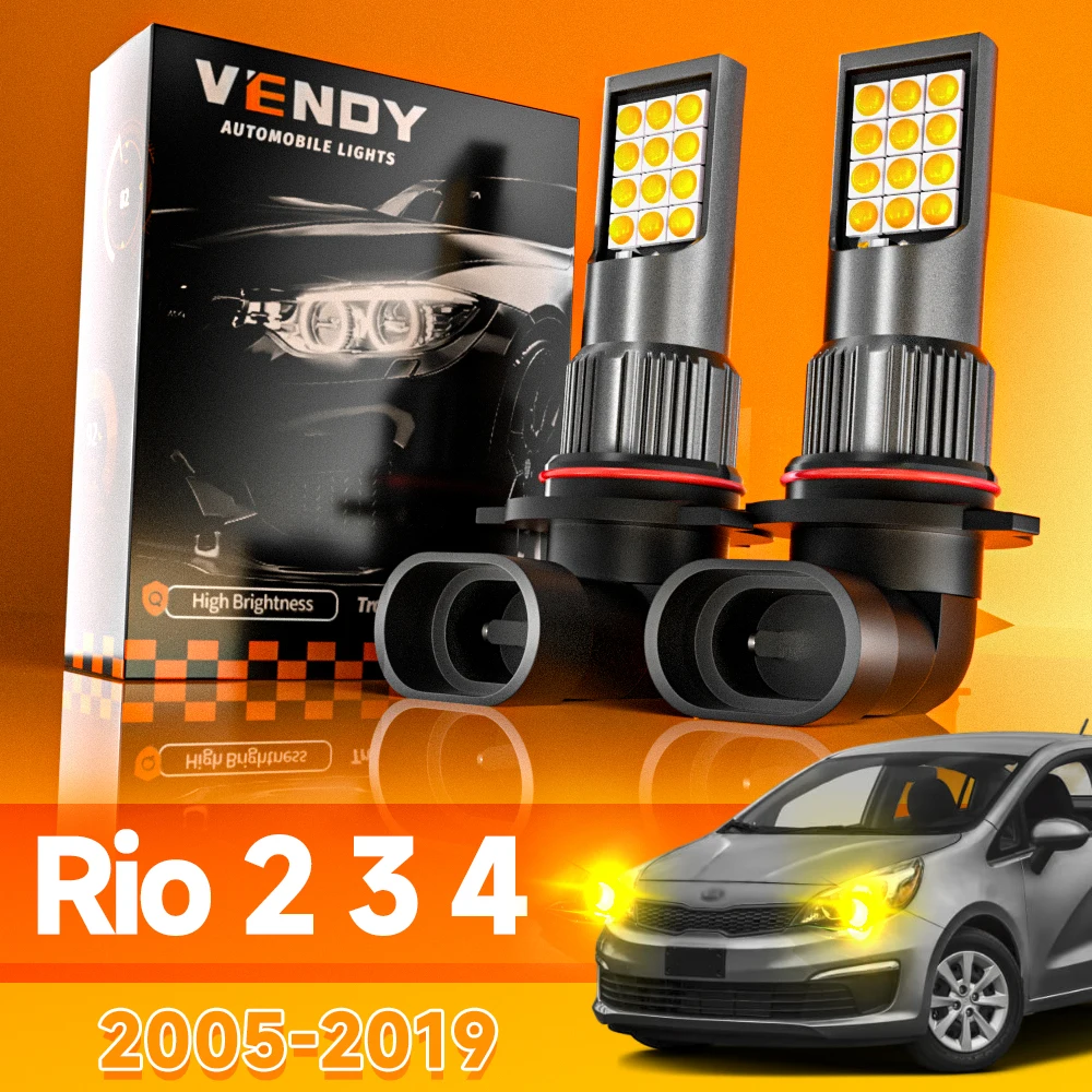 

2pcs For Kia Rio 2 3 4 2005-2019 LED Fog Light 2006 2009 2010 2011 2012 2013 2014 2015 2016 2017 2018 Canbus Accessories