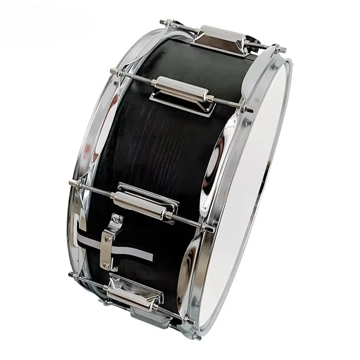 الرنين ممتاز التوتر متعدد الطبقات قذيفة الرماد الأبيض 14 بوصة 10 العروات كمين الطبول طبل مع جهاز كاتم الصوت #4