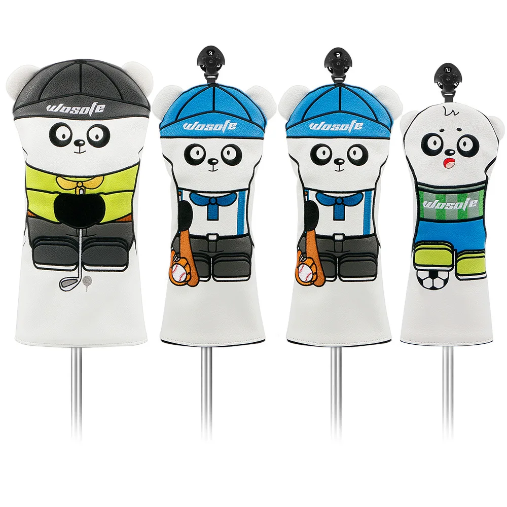 

Panda Pattern Golf Wood Headcover - Embroidered Driver Cover for Golf Clubs