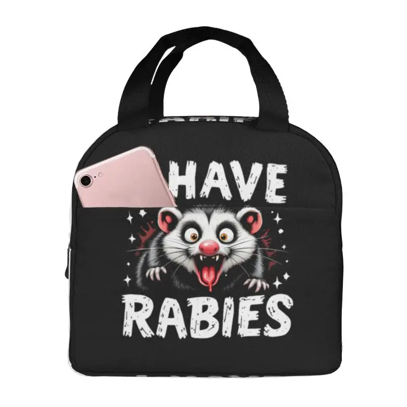 مخصص لدي الراب الأبوسوم علب الاغذية النساء برودة الغذاء الحراري معزول حقيبة الغداء مدرسة الأطفال طالب نزهة حمل الحقائب