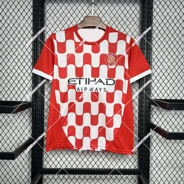 تي شيرت كرة القدم للأطفال من جيرونا ستايل، قميص رياضي من البوليستر الناعم لمحبي الشباب، مناسب الزي