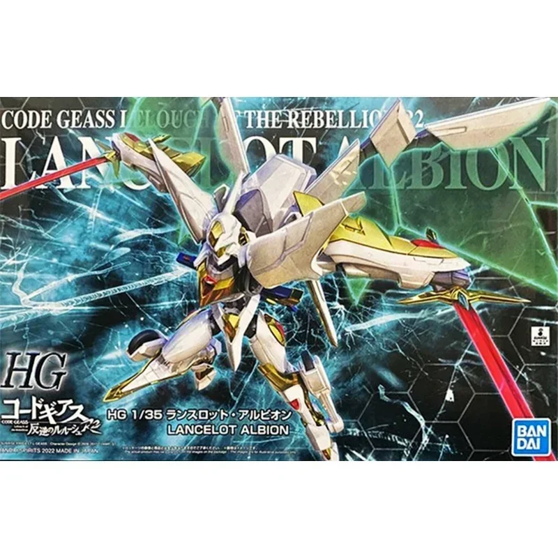 In magazzino Bandai HG 1/35 codice GEASS Lelouch of The rebulion LANCELOT ALBION Assembly Anime Action Figure Model Toys regali per bambole