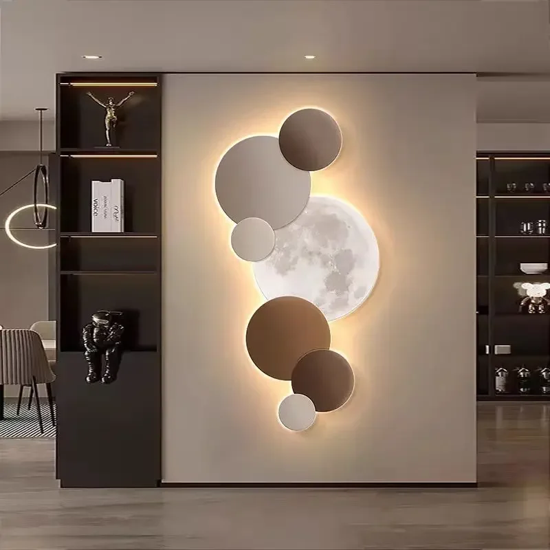 [3D imitation]Porch decoration painting Wall lamp LED luminous light Corridor corridor hanging painting High grade wall