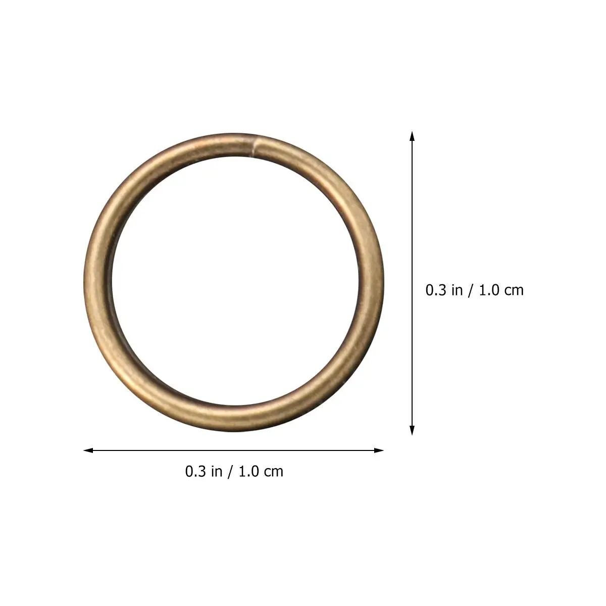 Set Iron Circle Rings Heavy Duty Rust Resistant 4-10Mm Closed Ring Buckles DIY Jewelry Making Keychains Backpacks Accessories