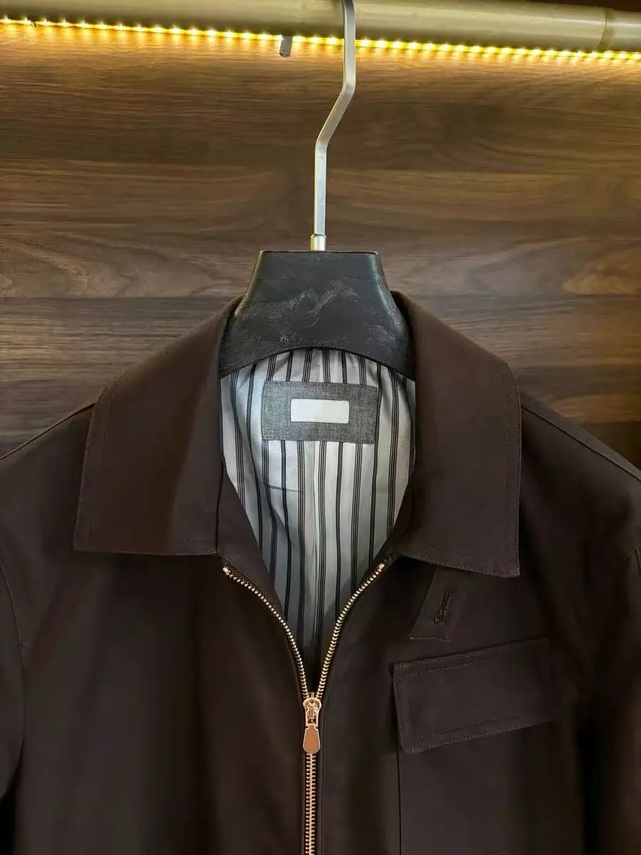 

BC Lapel Old Money Wind Metal Zip Pocket Jacket