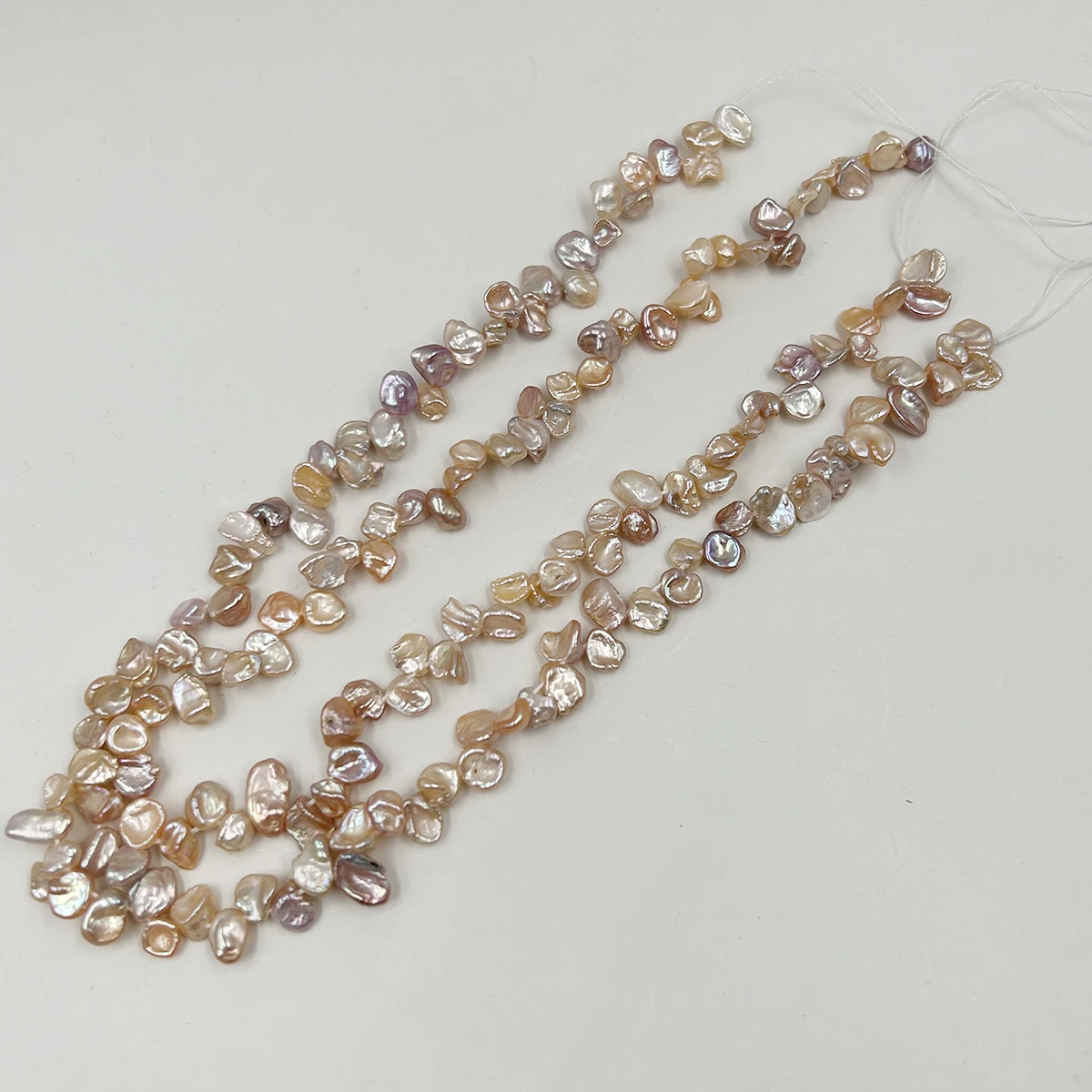 AAA keshi pearl, high luster 16 inch 10 mm 100% Nature freshwater loose pearl with kesh baroque pearl, nature pink color