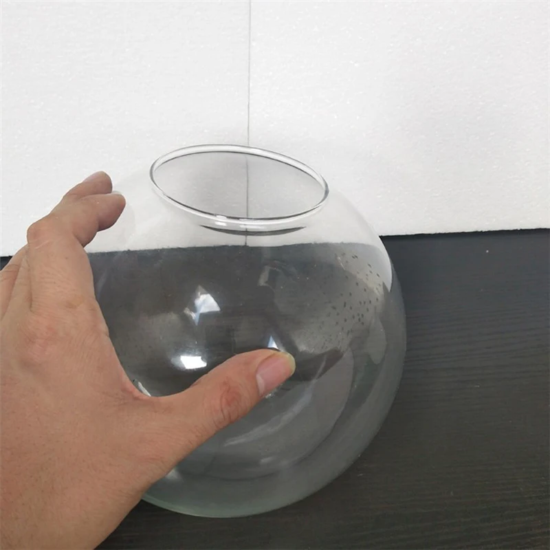 Imagem -02 - Abajur de Vidro Transparente para Luz Pendente Tampa da Lâmpada do Globo Peças do Candelabro Acessório de Montagem D13cm D15cm D20cm