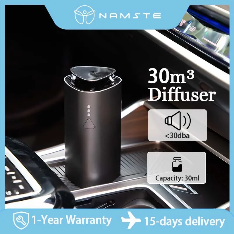 Namste 30m³ USB Charging Mode Aroma Diffuser Car and Home Dual Modes Fragrance Essential Oil Perfume Flavoring Car 30ml