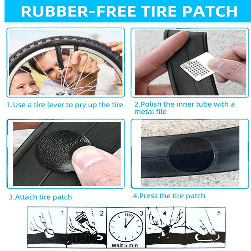 Bicycle Tire Repair Box 20 Piece Sets Of Household Mountain Bike Bicycle-Tire Patch Fast-Repair Emergency-Tool-Set Portable