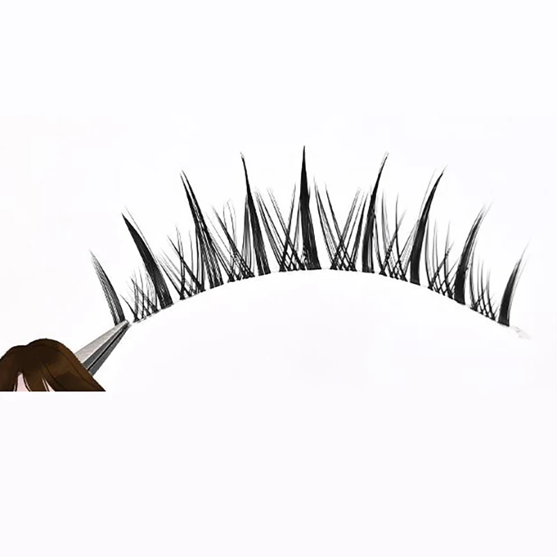 Cílios postiços estilo coreano noiva maquiagem rica filha fada cabelo natural rico colorido dos desenhos animados