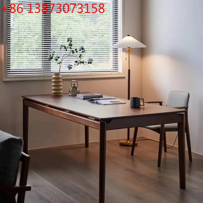 North American black walnut all solid wood home modern simple living room log workbench large board table