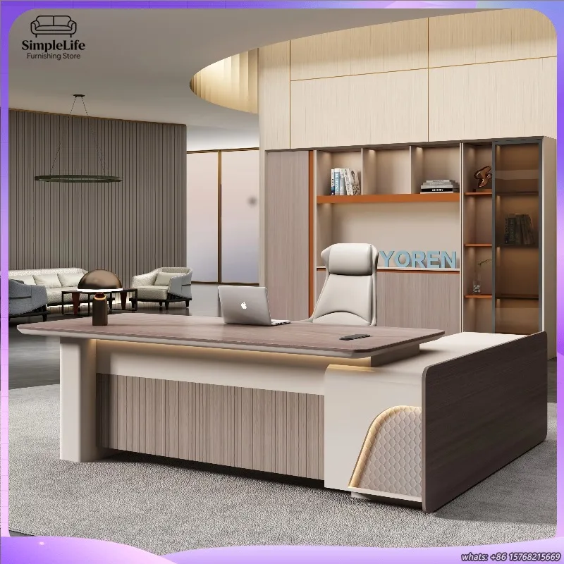 

Современный офисный стол 2023 года для руководителя, директора, генерального директора, деревянный эргономичный стол-трансформер для бизнес-спейса