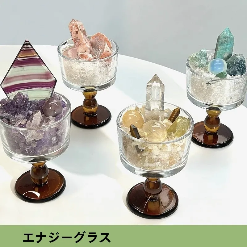 

Natural Crystal Wealth Attracting Display Piece Energy Cup Home Purification Discharge Crystal Bowl Glass Cup High Aesthetic ...