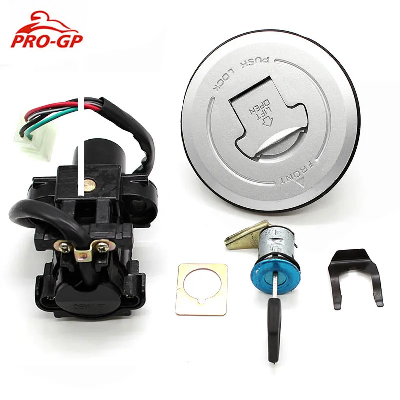 

Motorcycle Ignition Switch Fuel Gas Tank Cap Cover Seat Lock Keys For Honda FMX 650 CBR600RR CBR1000RR