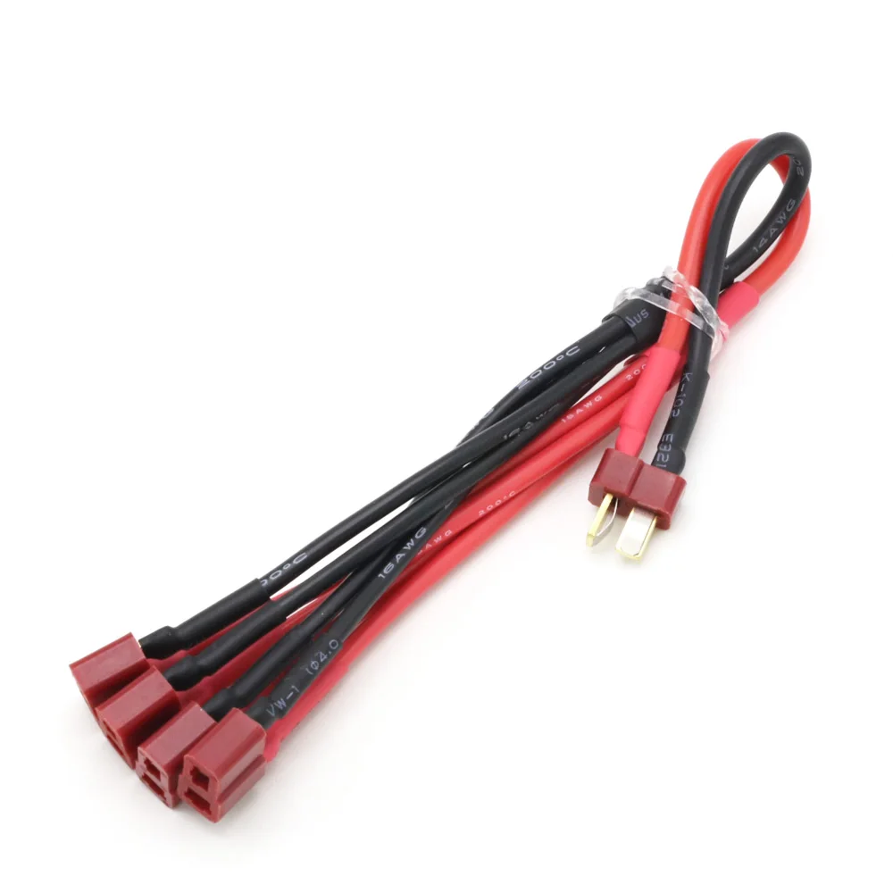 Sở Thích 1 Đến 4 Cáp T Nam Nữ Kết Nối Song Song Pin Dây Nối Dài Dẫn 16AWG 23CM Cho Rc pin/Rc