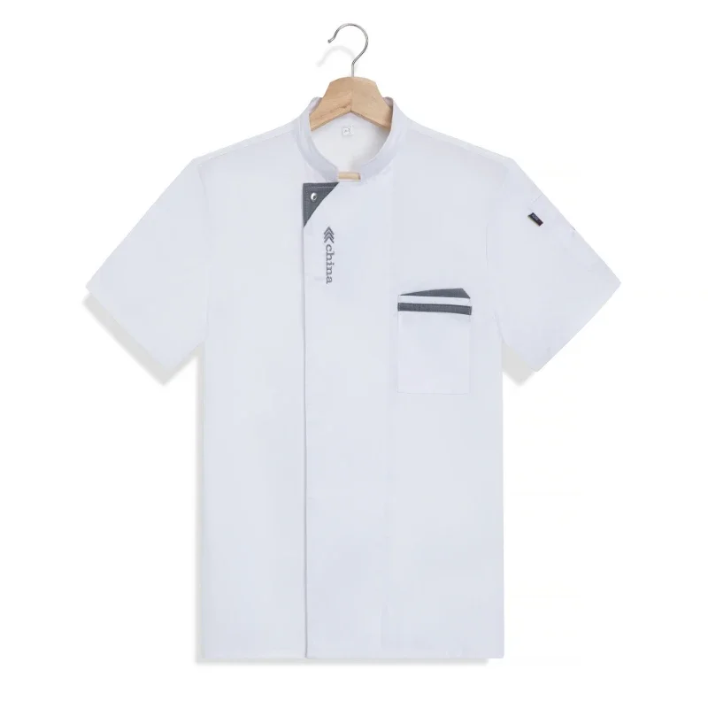 Uniforme da ristorante Unisex servizio di ristorazione da forno manica corta vestiti da cucina Pizza Chef uniforme Catering cucina cuoco abbigliamento