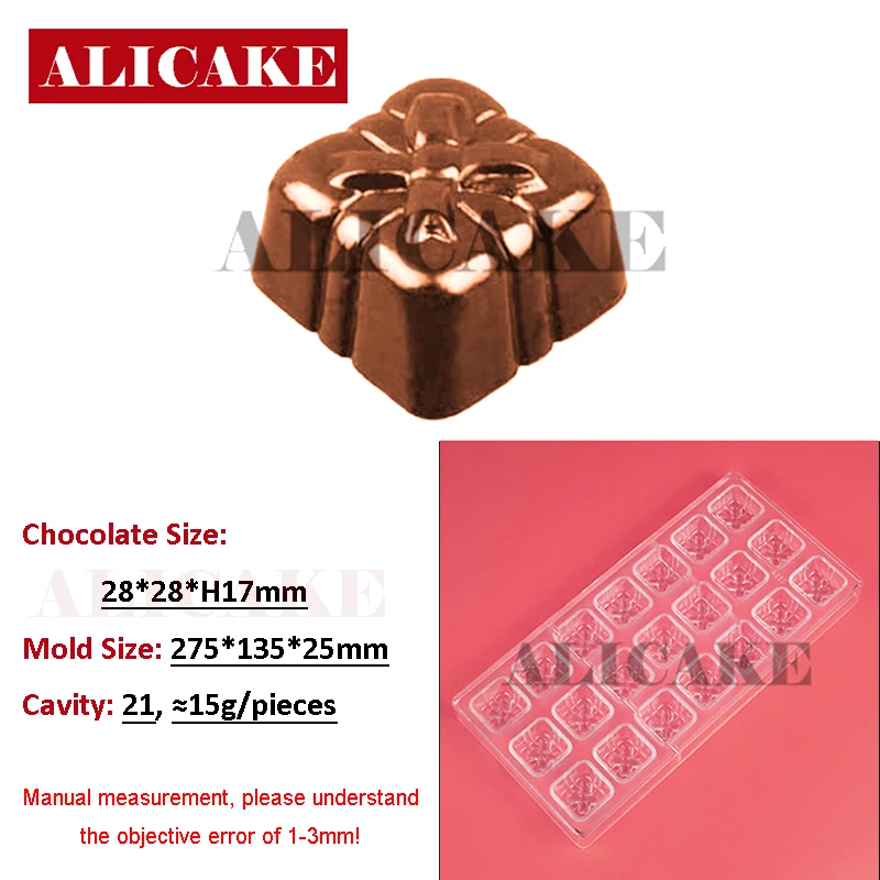 Polycarbonate Chocolate Molds for Chocolate Candy Mold Santa Claus Mould Christmas Bells Confectionery Baking Pastry Tools