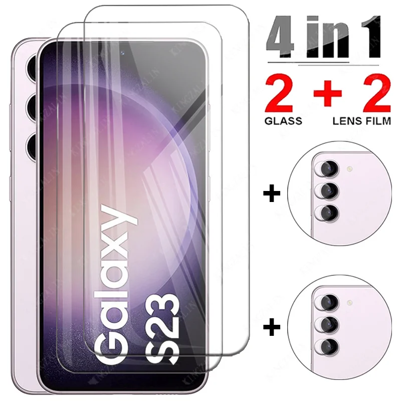 Tempered Glass for Samsung S23 FE S21 Plus S20 S21 FE Camera Lens Protective Film Screen Protector for Samsung S24 Plus Glass