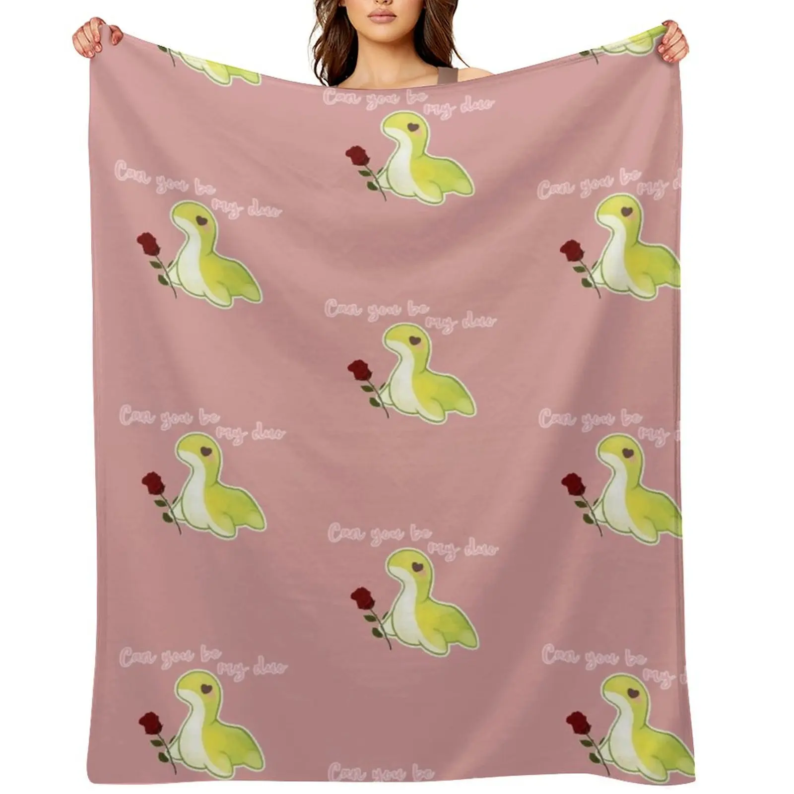 

Cute Nessie (Can you be my duo), from Apex legends Throw Blanket Loose Beautifuls Decorative Beds Bed Blankets