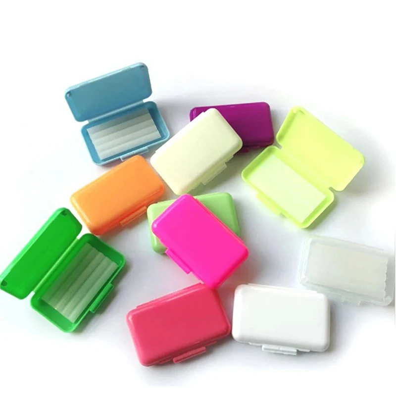 3 unidades/lotes limão hortelã ortodôntico chaves cera com caixa de armazenamento, dente dental ortodôntico protetora cera dental ferramentas de cuidados orais