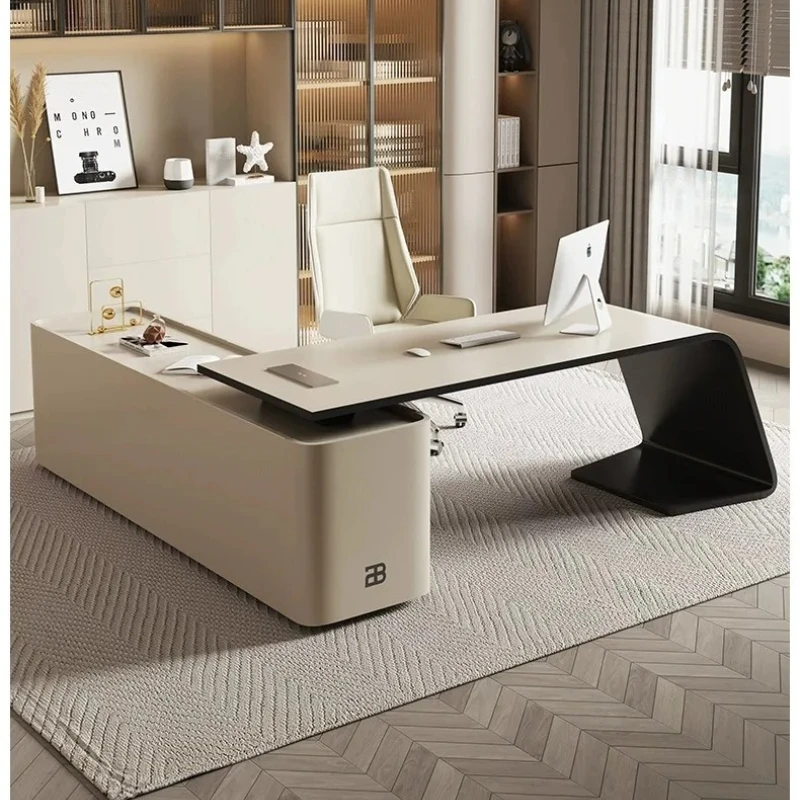 A Storage Luxury Executive Desk L Shape Manager Corner Designer Office Desks Strong Computer Escritorios De Oficina Home Office