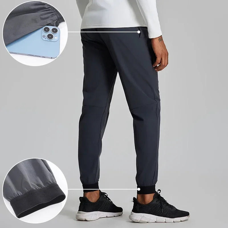 Celana panjang olahraga pria, celana berkeringat Lycra Fitness lari basket pakaian Dry Fit Pan Gym Man Workout Sweatpants Dry Fit