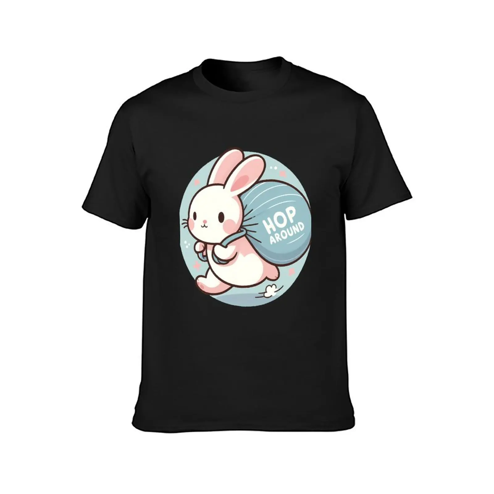 Cute Grasshoppers: Explore in the Company of the Rabbit T-Shirt boys whites Aesthetic clothing men t shirt