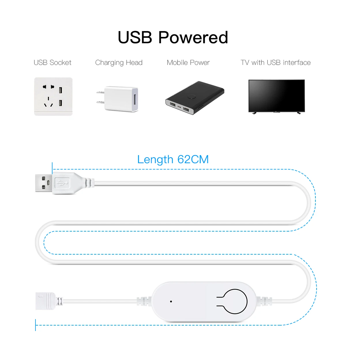 5V Tuya Smart Life WiFi USB RGB Controller/Dimmable LED Controller For LED Strip Light App Control Work With Alexa Google Home