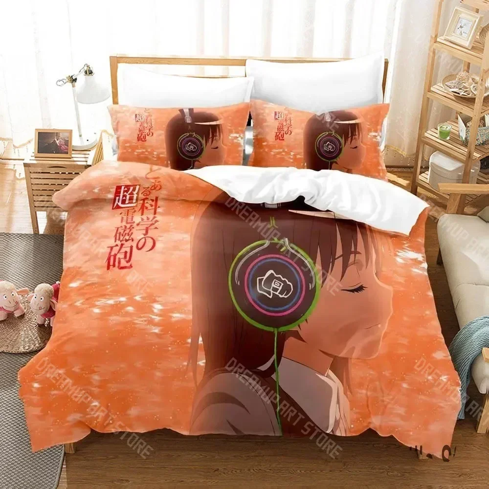 2026 3D Print Misaka Mikoto A Certain Magical Index Railgun Bedding Set Boys Girls Twin Queen King Size Duvet Cover Pillowcase B