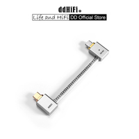 DD ddHiFi TC09L USB-C to USB-C L-Shaped OTG Cable, Great Partner for Bundling the Phone and DAC & AMP / Reversed for Charging