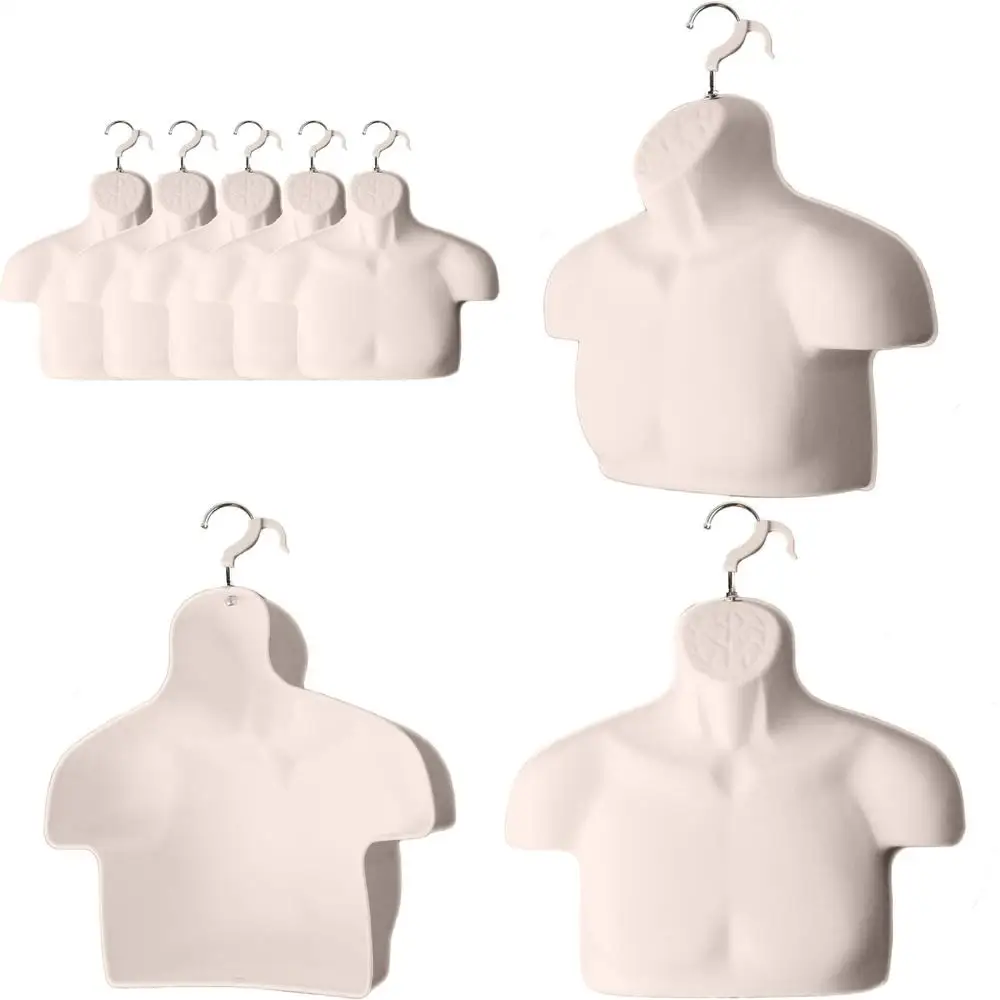 

Пластиковый манекен с полой спиной и крючком для подвешивания, размер S-M, набор из 5 штук, телесного цвета