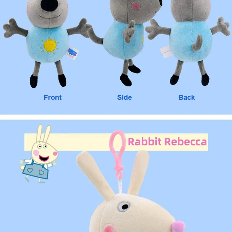Echte Peppa Pig Plüsch Schwein Kinder Spielzeug 19CM Haustier Dinosaurier Teddybär Weiche Angefüllte Anime Figur Puppe kinder Geburtstag geschenke – Detail 20