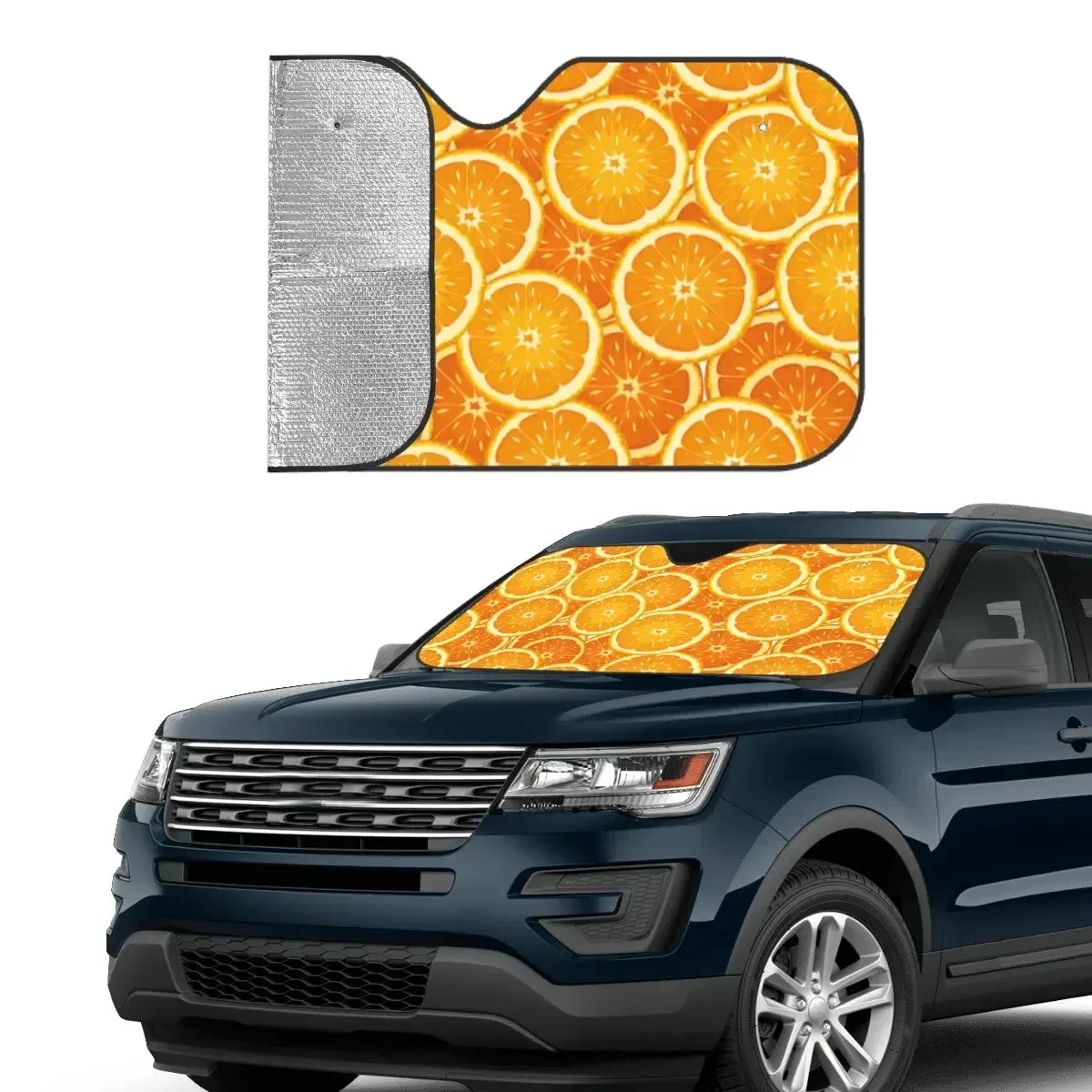 

Oranges Fruit Vegetable Windshield Sunshade Awesome Car Front Windshield 76x140cm Car Window Windscreen Cover Car-covers