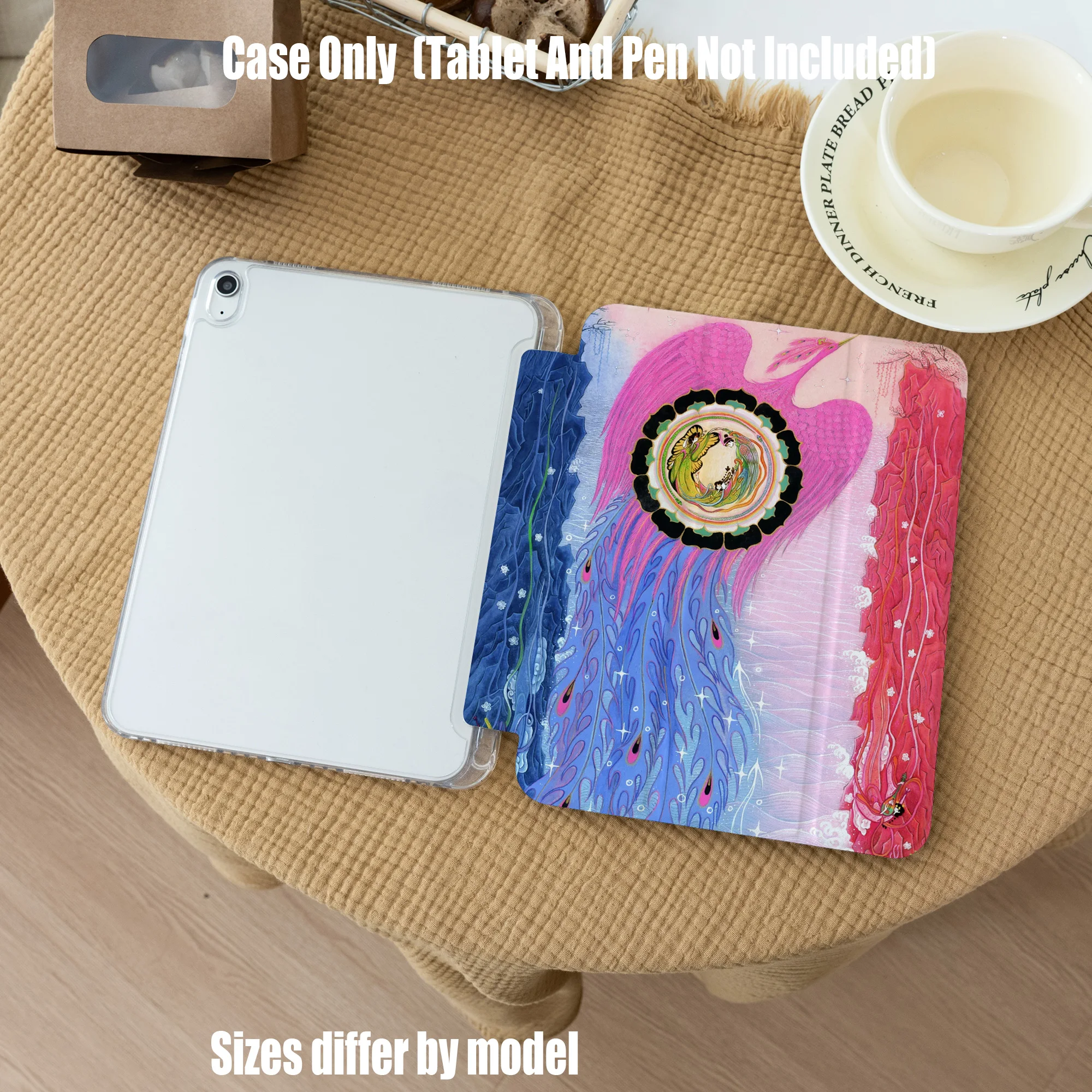 

Стильный чехол для Apple iPad 10.9, 10.2 дюйма, Air7 Pro 11, Mini, мягкий чехол с полной защитой и элегантными цветами, подходит для всех моделей iPad