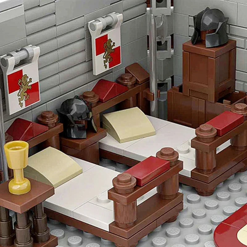 Moc Bouwstenen Fort Model Middeleeuws Kasteel Poort Technologie Modulaire Blokken Geschenken Speelgoed Voor Kinderen DIY Sets Montage