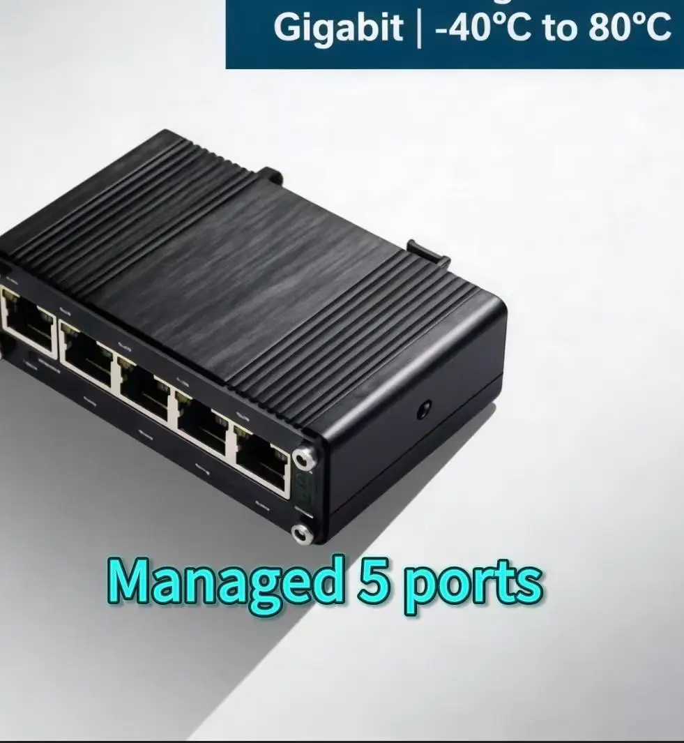 

3 Year Warranty-Mini Managed 4-Port 10/100/1000BASE-T 802.3at + 1-Port 10/100/1000T Ethernet Switch