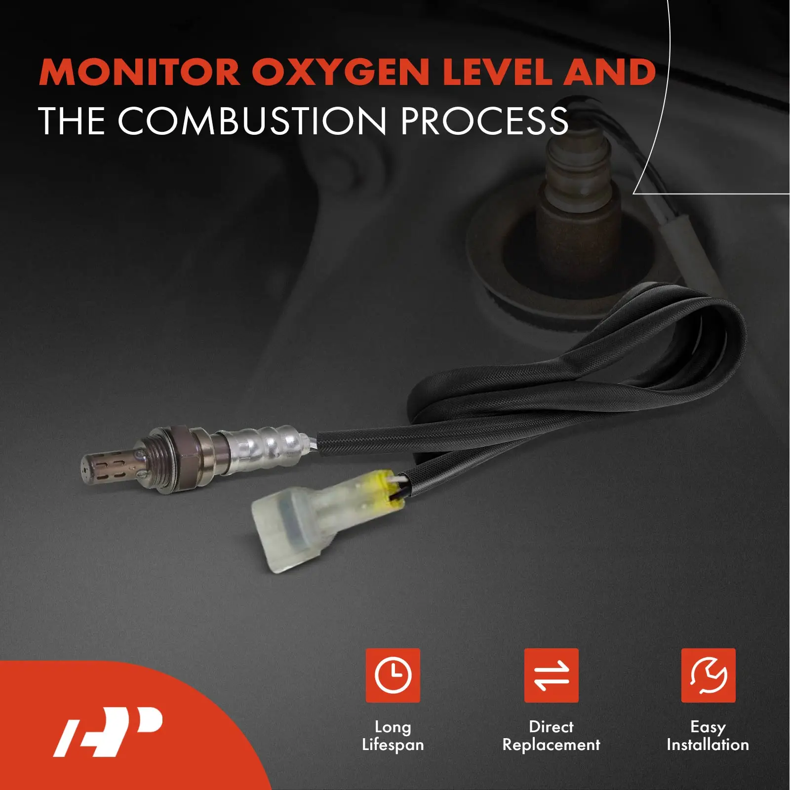 A-Premium Left O2 Oxygen Sensor with 4-Blades for Honda CBR600RR 2003-2004
