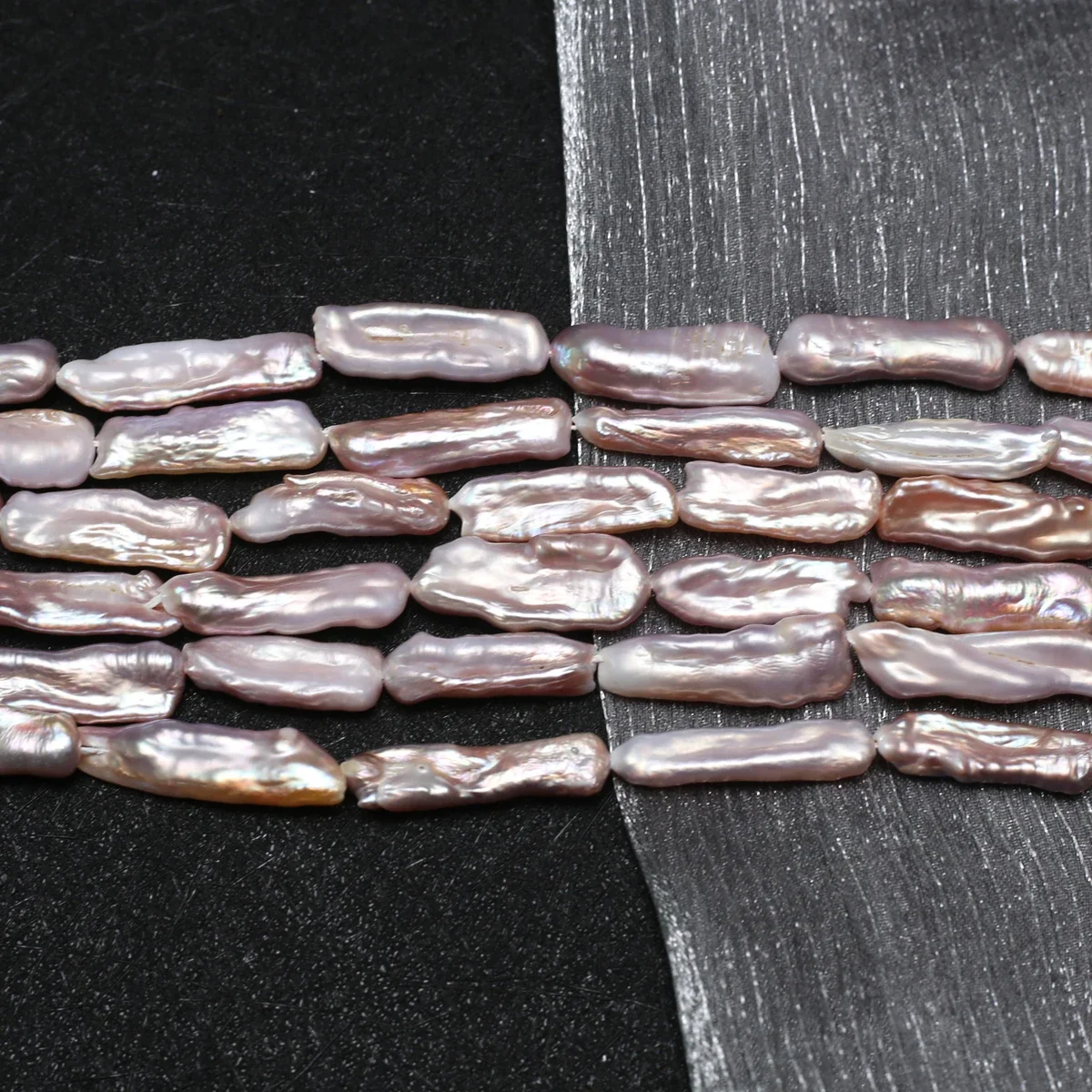 8x22mm AAA Charm Natural Freshwater Pearl Bead Baroque Purple  Fine Gift Women for Make DIY Women Jewelry Necklace Bracelet - Image 4